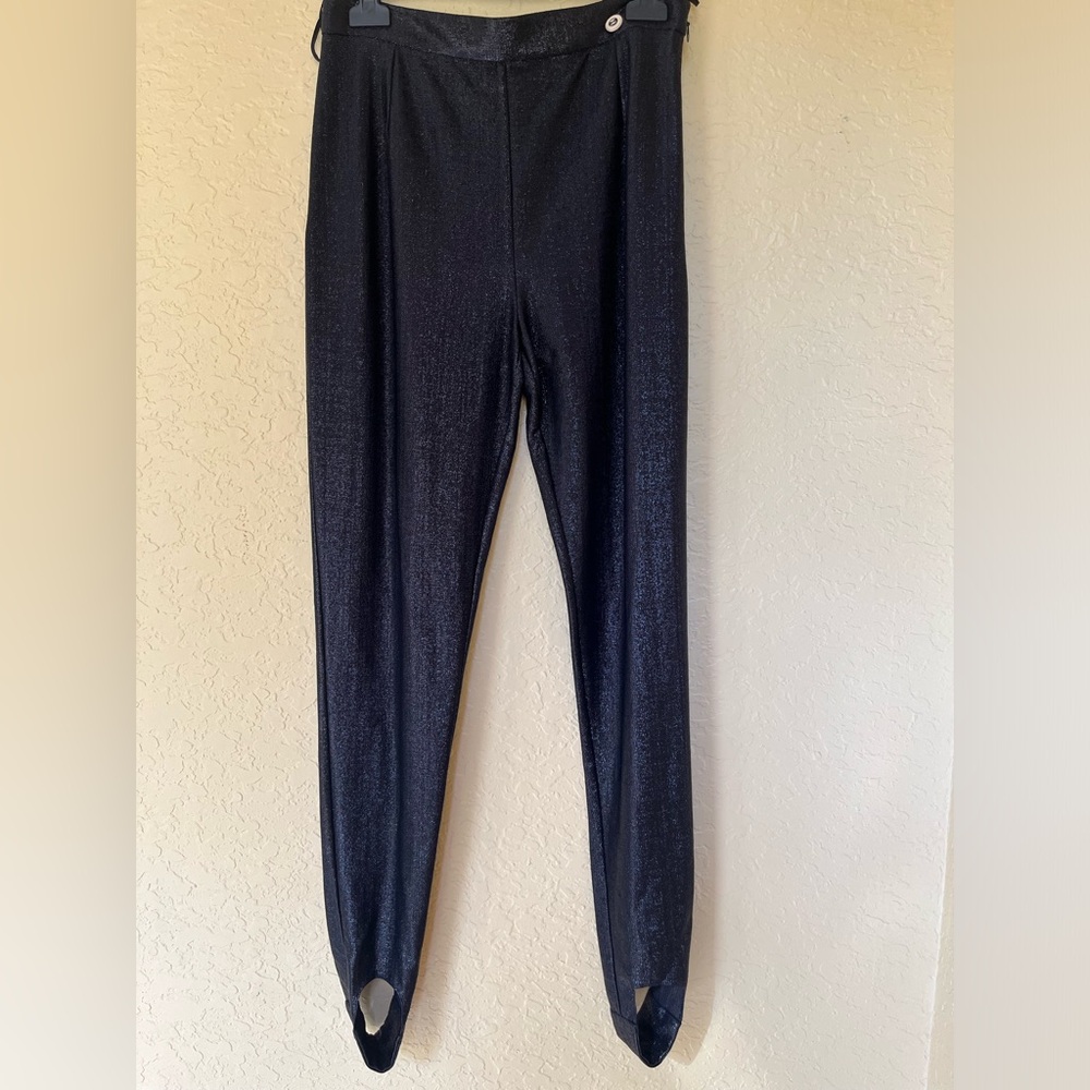 CHANEL NWT Black Shimmer Pants. EU 40